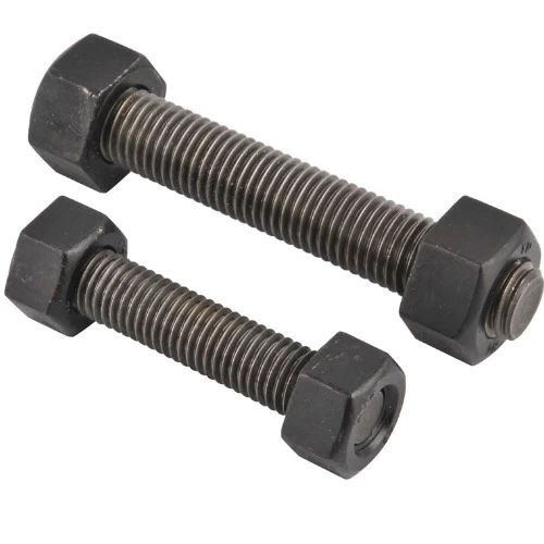  Stud Bolt with Two Heavy Hex Nuts Grade B8 Size 16 mm Length 180 mm ASTM A193 | Al Hadhara Tower Trading Company