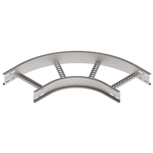  Pre Galvanized Steel Cable Ladder Elbow (OF), 110mm Side, 900mm Width, 50×25mm Channels, 32 mm Flange Width| BAHRA Factory