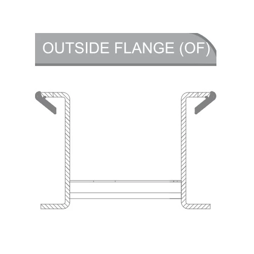  Pre Galvanized Steel Cable Ladder Elbow (OF), 110mm Side, 900mm Width, 50×25mm Channels, 32 mm Flange Width| BAHRA Factory