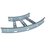 Aluminum Ladder Cable Tray Horizontal Elbow (ORF), 127mm Height, 150mm Width, 41×21mm Channels Size, 21mm Flange Width | BAHRA
