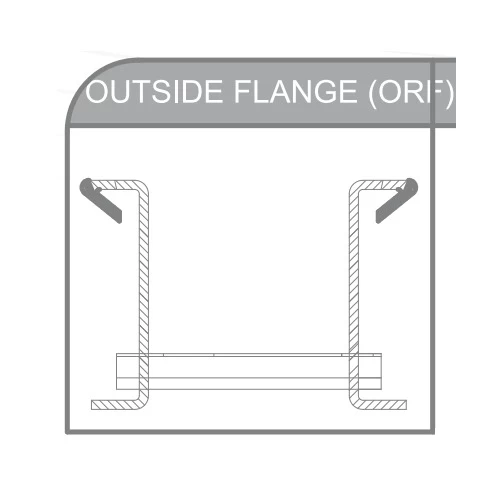 Aluminum Ladder Cable Tray Horizontal Elbow (ORF), 127mm Height, 150mm Width, 41×21mm Channels Size, 21mm Flange Width | BAHRA