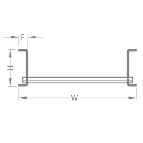 Aluminum Ladder Cable Tray Horizontal Elbow (ORF), 127mm Height, 150mm Width, 41×21mm Channels Size, 21mm Flange Width | BAHRA