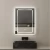 LED Glass 3 lighting colors, Size 80 x 60 cm, rectangular shape