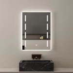 Rectangular shape LED Glass 3 lighting colors, Size 60 × 80 cm
