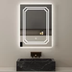 Lighted Mirror 3 Light Colors Dimensions 80×60 cm, Rectangular shape