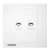 2 Gang RJ11 Telephone Socket, White, 86x86mm, Siemens (Delta Relfa)