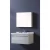 White Bathroom Sink with Wooden Cabinet, 80 × 46 cm