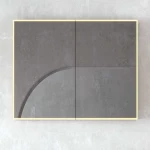 Rectangular Shape LED Mirror, Acrylic frame with shelf, Size 75 × 65 cm