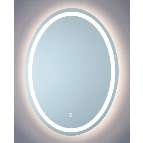 Contemporary Chinese LED mirror size 80 x 60 cm, circular shape Contemporary Chinese LED mirror size 80 x 60 cm, circular shape