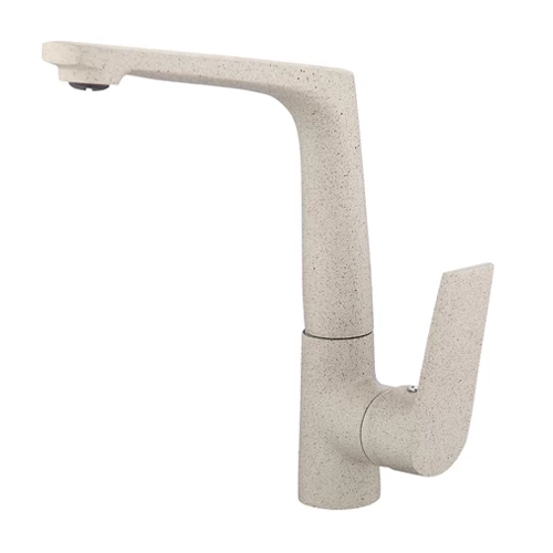 High Kitchen Spout Brass, Beige stone color, Functional Design High Kitchen Spout Brass, Beige stone color, Functional Design