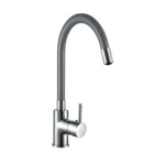 Tall Kitchen Mixer Brass, Chrome Finish, Functional Design