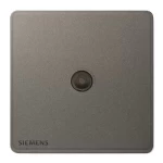 Broadband TV Socket, F Connection, Dark Gray Color, 86x86mm, Siemens (Delta Arina)