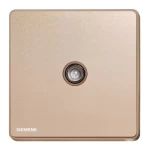 Broadband TV Socket, F Connection, Rose Gold Color, 86x86mm, Siemens (Delta Arina)