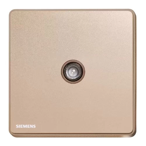 Broadband TV Socket, F Connection, Rose Gold Color, 86x86mm, Siemens (Delta Arina) Broadband TV Socket, F Connection, Rose Gold Color, 86x86mm, Siemens (Delta Arina)