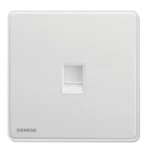 1Gang RJ11 Telephone Socket, White Color, 86x86mm, Siemens (Delta Arina)