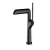 Chinese Washbasin Mixer short, Black matte color