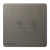 2 Gang RJ11 Telephone Socket,  Dark Gray, 86x86mm, Siemens (Delta Arina)