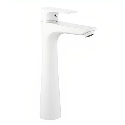 Short Washbasin Mixer White color Short Washbasin Mixer White color