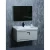 Pearl Wood Sink with Cabinet, Width 60 cm, Practical Design with LED Mirror