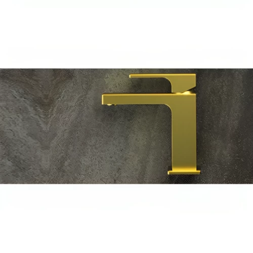 Short Washbasin Mixer golden matte color Short Washbasin Mixer golden matte color