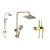 Shower Tap Golden color With a pipe with Square Hand Shower and ballast