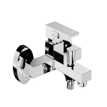 Shower mixer chrome color, Square