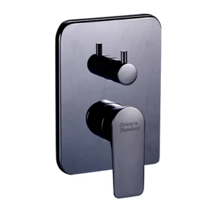 Shop Hidden Bath Mixer Square black color single line