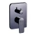 Hidden Bath Mixer Square black color single line