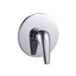 Hidden Bath Mixer single line round chrome color