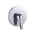 Hidden Bath Mixer single line round chrome color