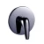 Hidden Bath Mixer Round black single line
