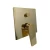 Italian Hidden Shower Tap golden glossy Two circular face lines