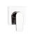 Hidden Shower Mixer Chrome color, with One line, square face