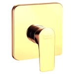 Hidden Bath Mixer One line golden color, Square