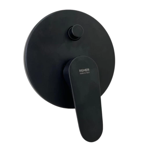 Italian hidden Bath Mixer Black color Circular face Italian hidden Bath Mixer Black color Circular face