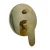 Italian Shower Mixer, golden glossy color Double Line Round face