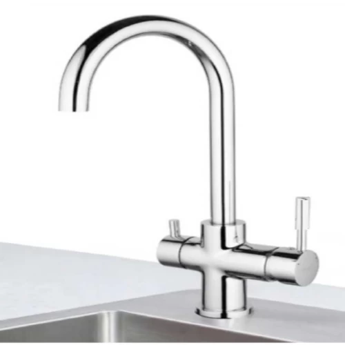 Kitchen Mixer Brass, Chrome Finish, Functional Design Kitchen Mixer Brass, Chrome Finish, Functional Design