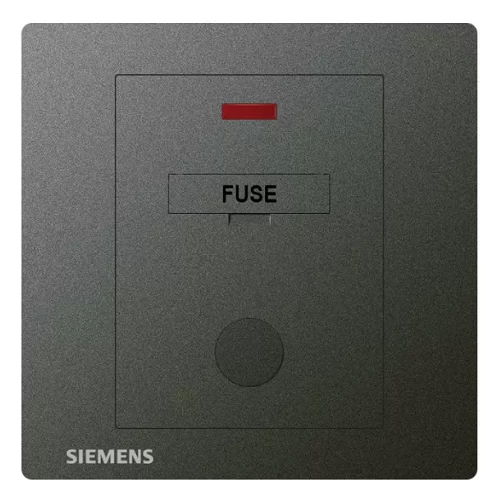 13A Fused Connection Unit with Indicator, Dark Gray Color, 86x86mm, Siemens (Delta Relfa)