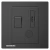 13A Fused Connection Unit with Double Pole Switch, Dark Gray Color, 86x86mm, Siemens (Delta Relfa)
