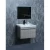 Wooden Vanity Unit, 80 cm, Gray Color