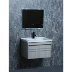 Wooden Wash Unit, 60 cm, Gray Color