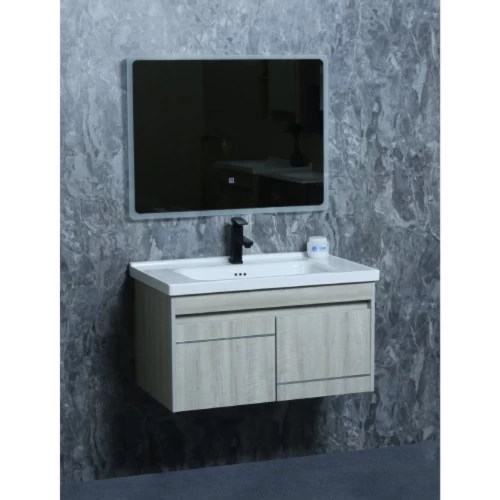 Wooden Bathroom Sink gray, Size 80 cm Wooden Bathroom Sink gray, Size 80 cm
