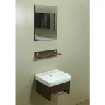 Wooden Bathroom Sink brown, Size 50 × 36 cm