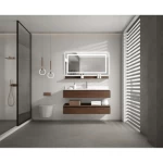 Wooden Bathroom Sink, 100 cm size, black wooden color