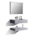Stone Bathroom Sink, Size 80 cm, White gray Color