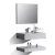 Stone Vanity Unit, Size 80 cm, Gray white Color