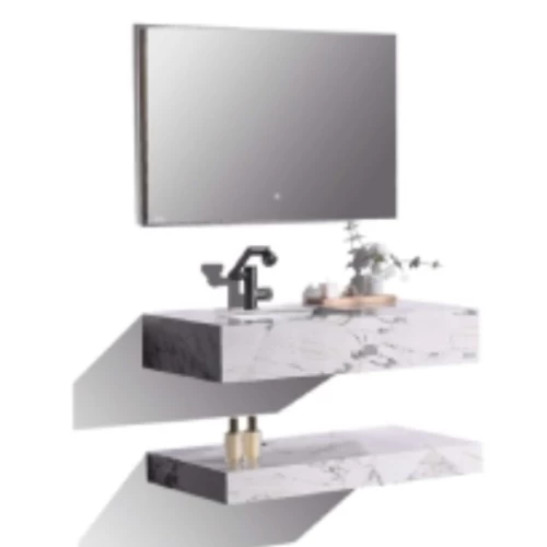 Distinctive Design Stone Washbasin, Size 100 cm, Gray white Color Distinctive Design Stone Washbasin, Size 100 cm, Gray white Color