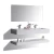 Two Ceramic Vanity Unit White gray color, Size 120 cm