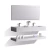 Stone Wash Unit two ceramic basin, Distinctive Design, Size 150 cm