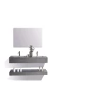 Stone bath sink two ceramic basin, Distinctive Design, Size 150 cm